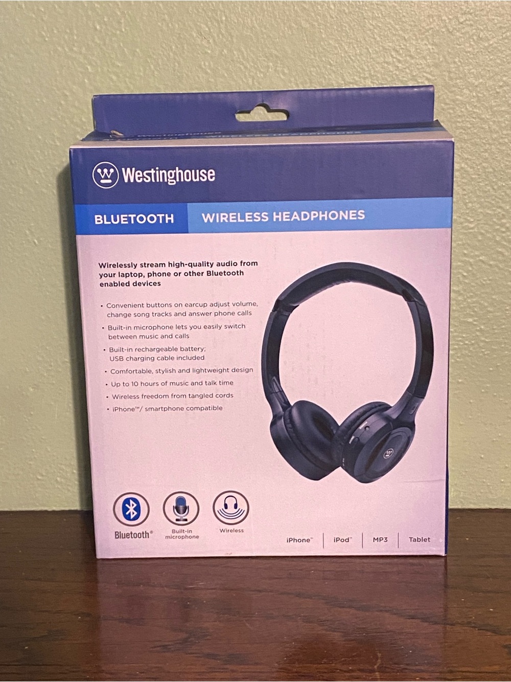 Bluetooth Wireless Headphones in Black